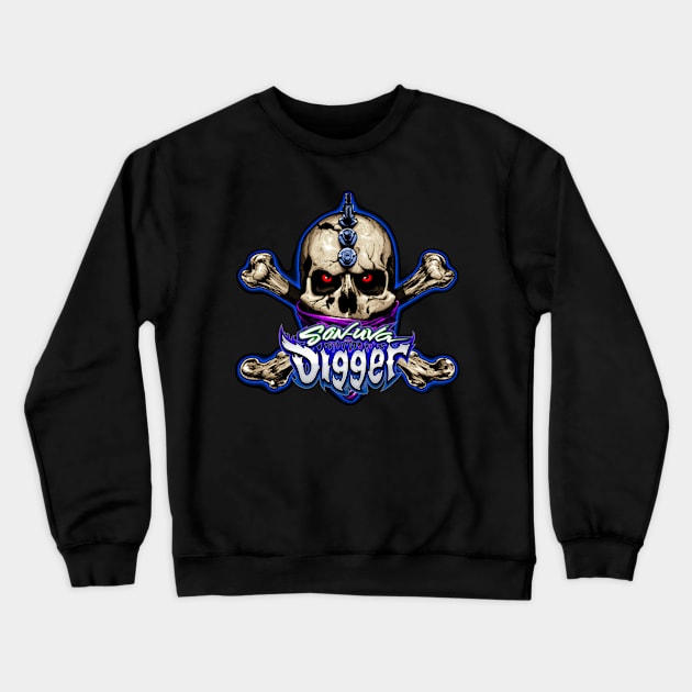 The Blue of Digg Crewneck Sweatshirt by rickyrickbob